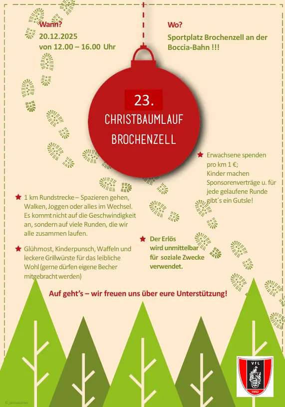 Vfl Brochenzell – Christbaumlauf 2025